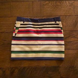 J. Crew Striped Mini Skirt Size 6